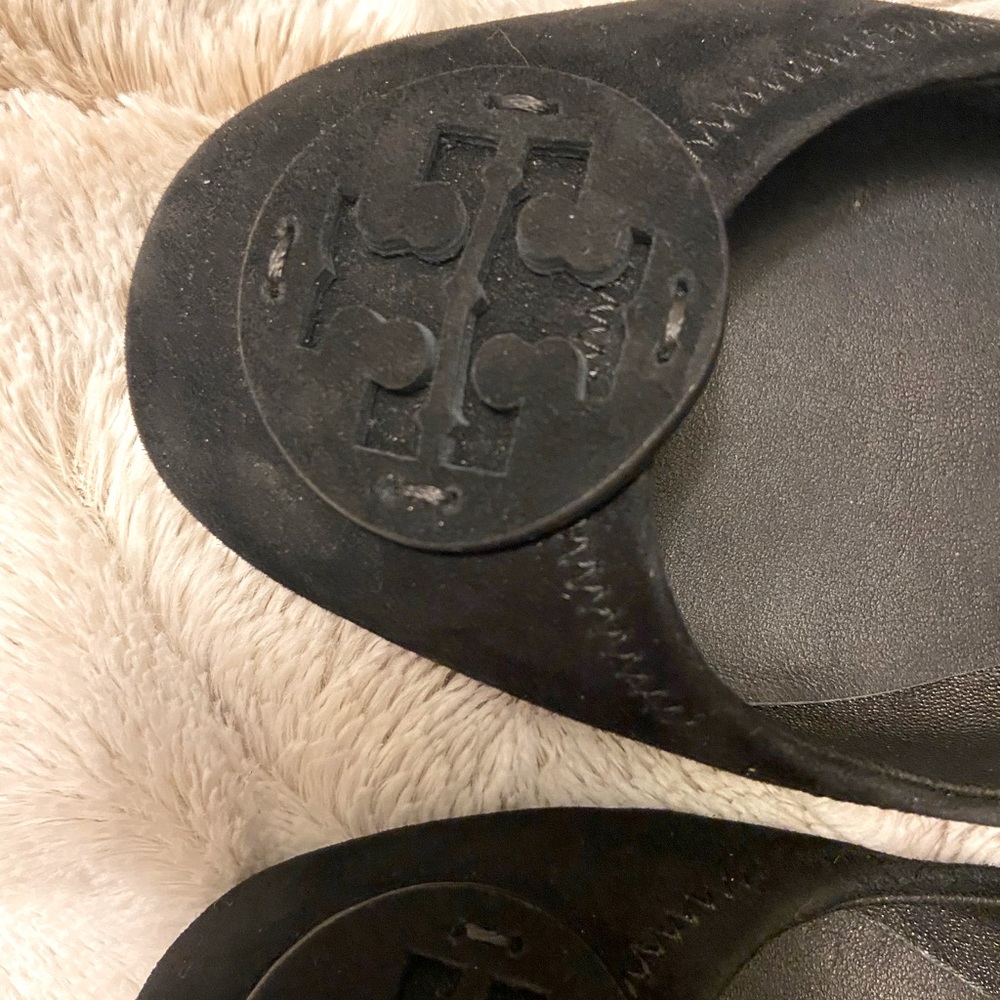 Tory Burch leather travel ballet flats. Size 40 used